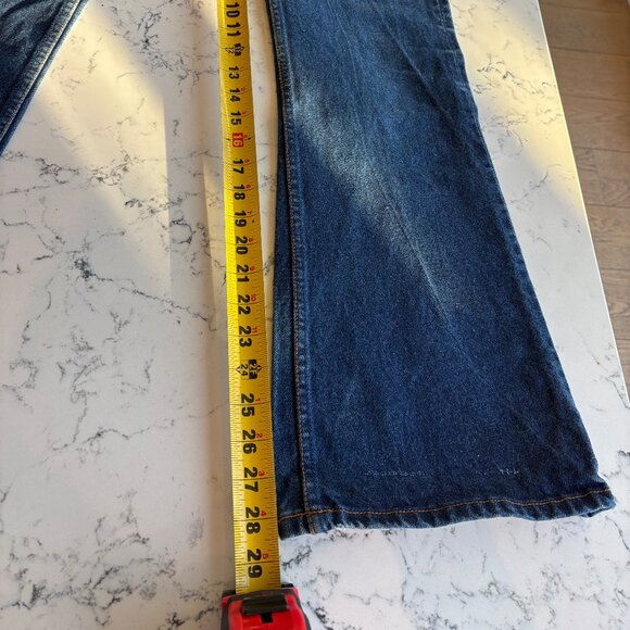 Vintage Blue Bell Wrangler low/mid rise bell bottom denim jeans - Picture 10 of 14